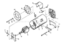 Part Location Diagram of 74172 Generac Stator Asm T-2500